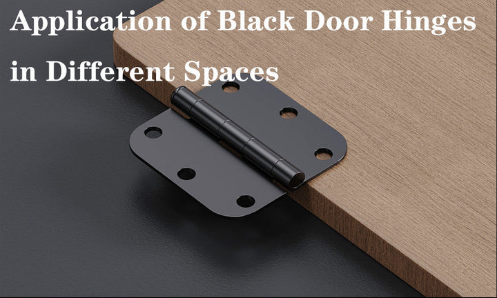 Application of Black Door Hinges in Different Spaces