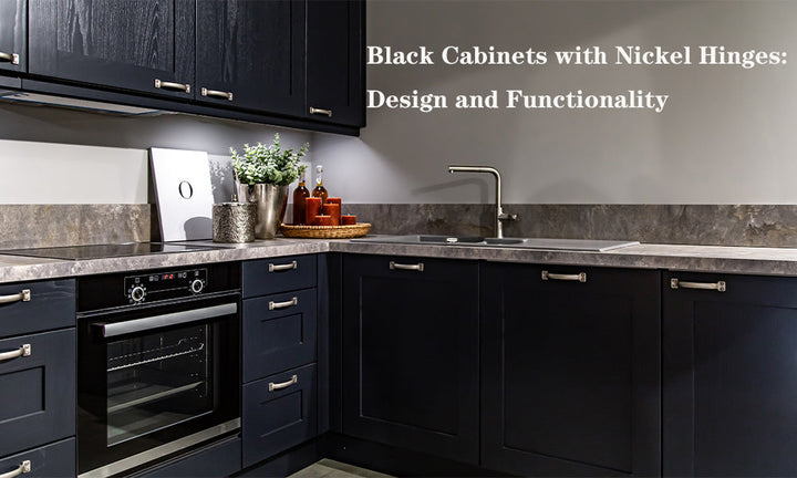 Black Cabinets with Nickel Hinges: Design and Functionality