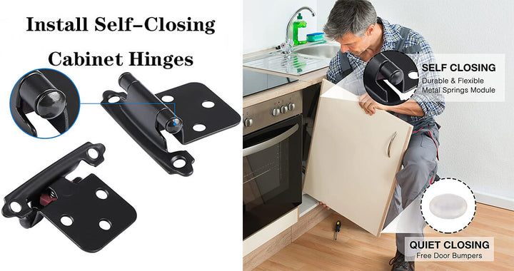 How to Install Self-Closing Kitchen Cabinet Hinges