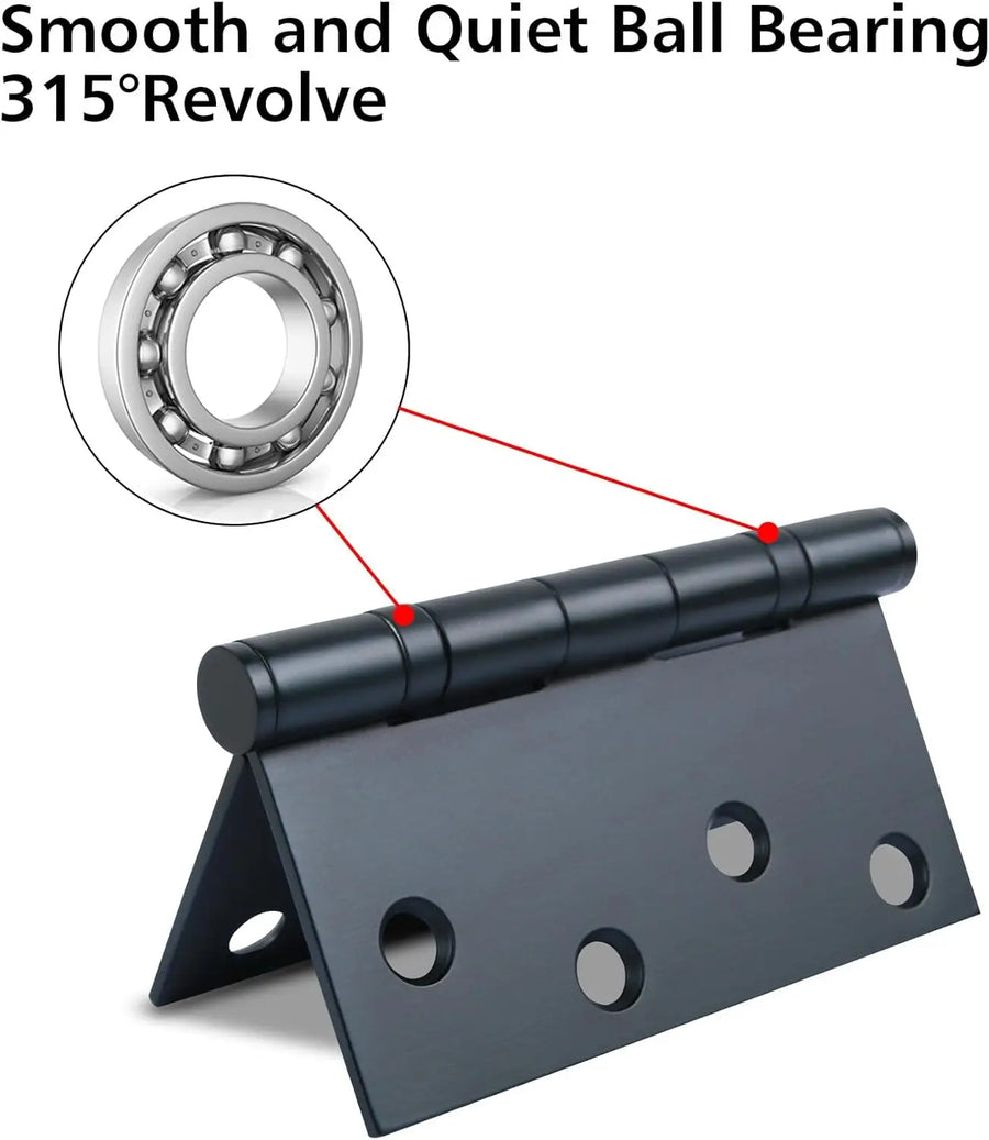 Stainless Steel Door Hinges with Ball Bearing | Black