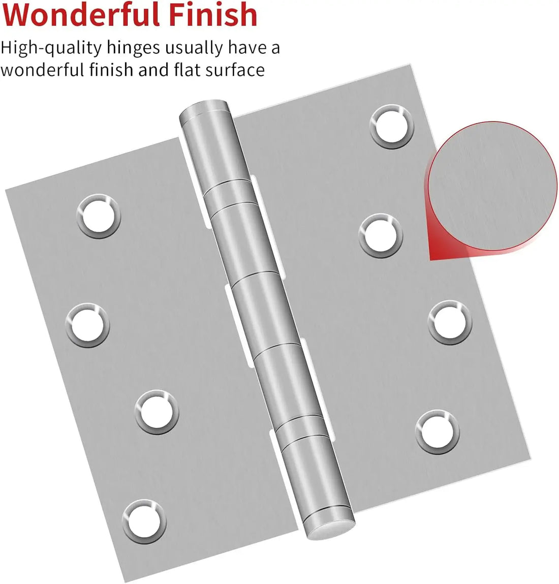 Stainless Steel Door Hinges with Ball Bearing | Silver