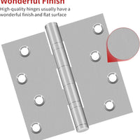 Stainless Steel Door Hinges with Ball Bearing | Silver