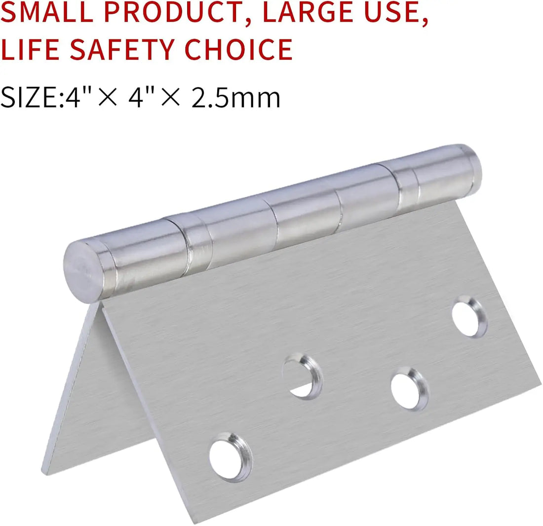 Stainless Steel Door Hinges with Ball Bearing | Silver