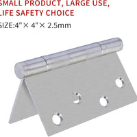 Stainless Steel Door Hinges with Ball Bearing | Silver