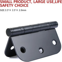 3.5 Inch Matte Black Stainless Steel Ball Bearing Door Hinges