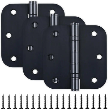 3.5 Inch Matte Black Stainless Steel Ball Bearing Door Hinges