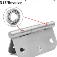 3.5 Inch Silver Stainless Steel Ball Bearing Door Hinges