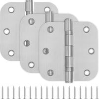 3.5 Inch Silver Stainless Steel Ball Bearing Door Hinges