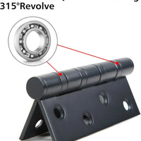 3x4 Inch Matte Black Stainless Steel Ball Bearing Hinges for Interior & Exterior Doors