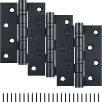 3x4 Inch Matte Black Stainless Steel Ball Bearing Hinges for Interior & Exterior Doors