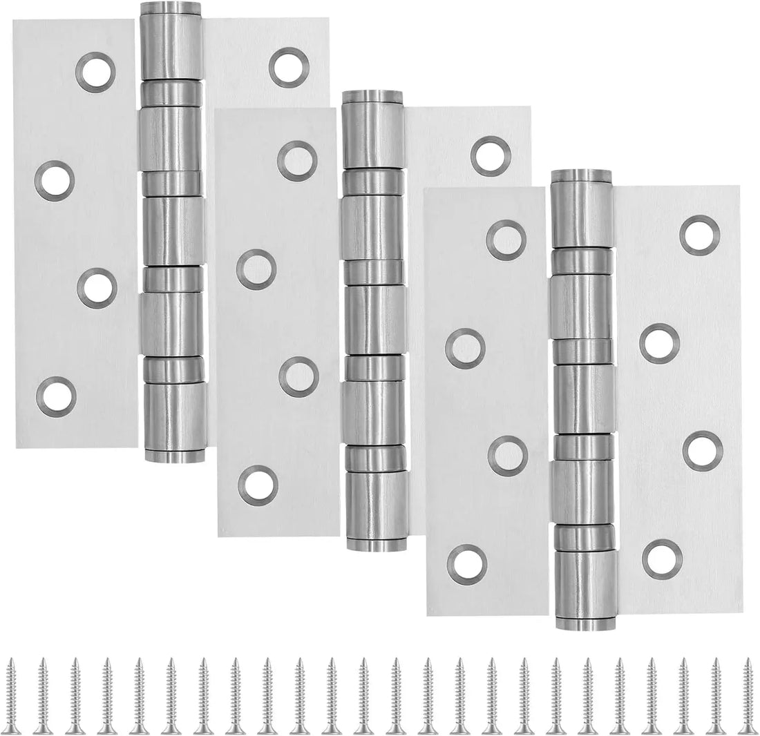 3x4 Inch Silver Square Stainless Steel Ball Bearing Hinges for Interior & Exterior Doors