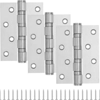 3x4 Inch Silver Square Stainless Steel Ball Bearing Hinges for Interior & Exterior Doors