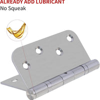 4 Inch Stainless Steel Ball Bearing Door Hinges with Square & Round Corners