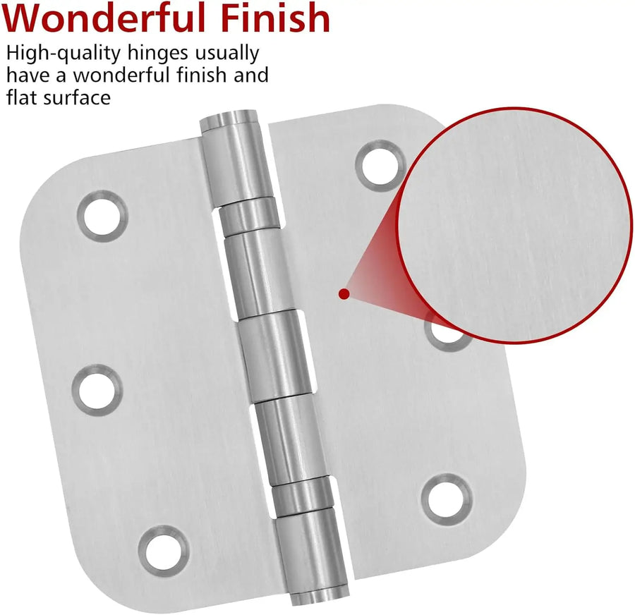 3.5 Inch Silver Stainless Steel Ball Bearing Door Hinges