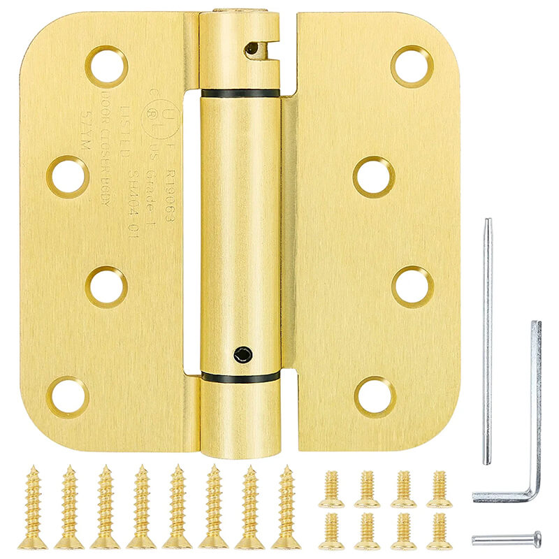 3.5" x 3.5" Plain Bearing 5/8" Radius Mortise Door Hinge - Wholesale